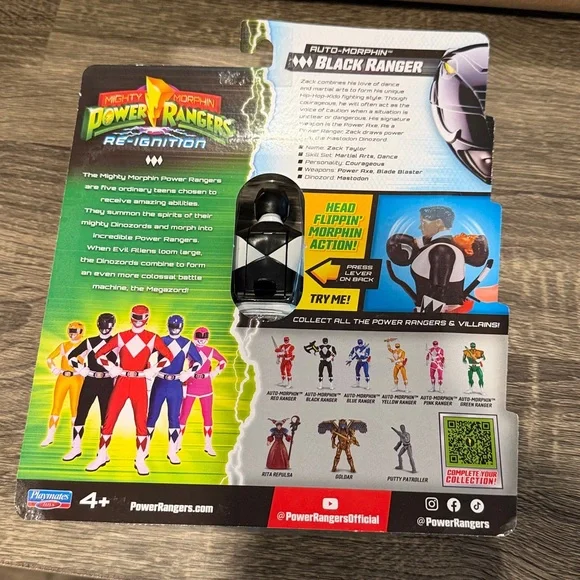 Power Rangers Black Ranger Figure - Picture 2 of 2